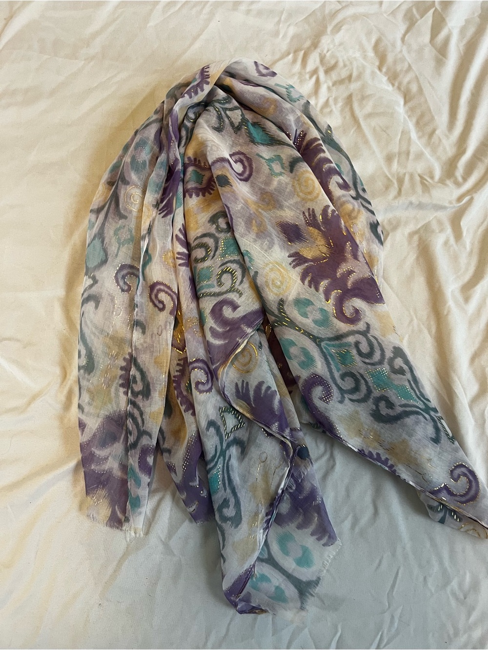 100% Italian silk scarf, never worn